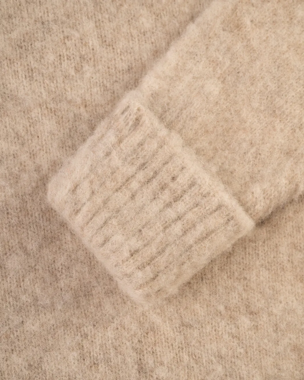 IVORY SHAGGY DOG CREWNECK SWEATER