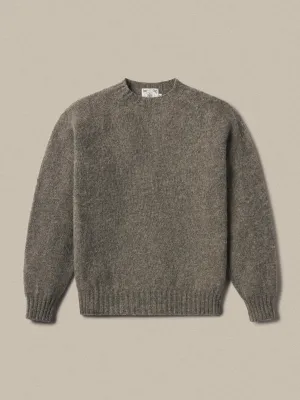 J.PRESS X BUCK MASON SHAGGY DOG SWEATER - GREY MIX