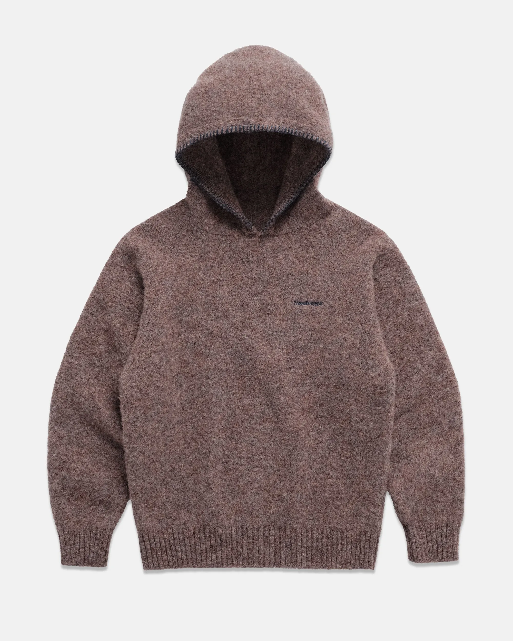 J.PRESS X MADHAPPY SHAGGY DOG HOODIE - PINK MIX