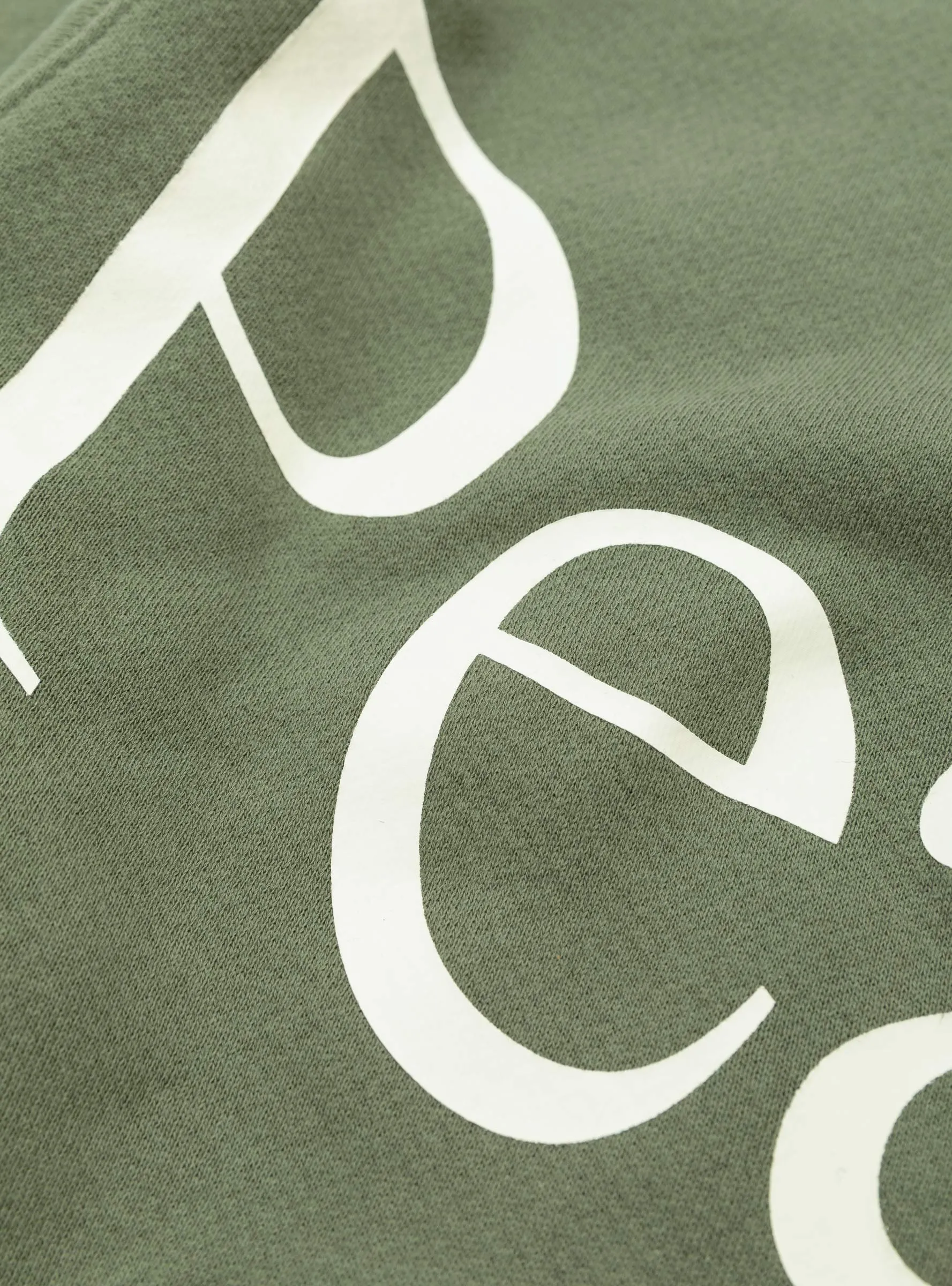 Jumbo Wordmark Hoodie Olive