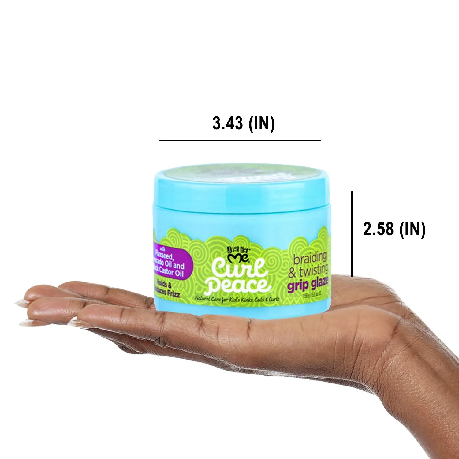Just For Me Kids Curl Peace Braiding & Twisting Grip Glaze - 5.5 oz
