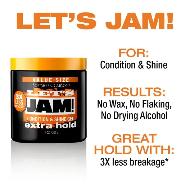 Let's Jam Condition & Shine Hair Gel- No Wax. No Flaking
