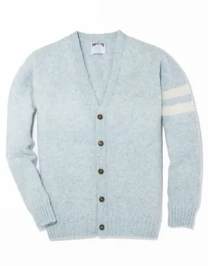LIGHT BLUE SHAGGY DOG UNIVERSITY CARDIGAN - TRIM FIT