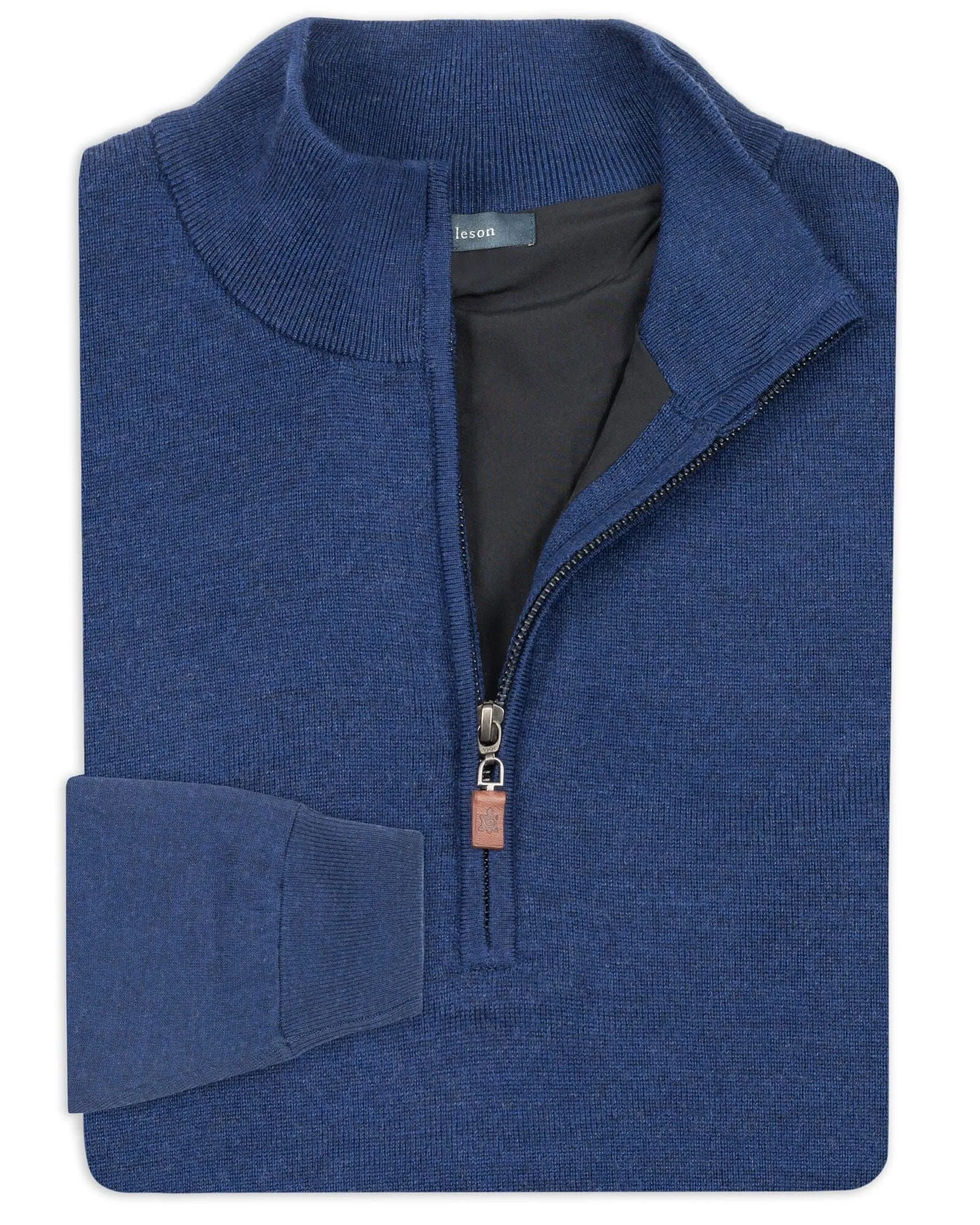 Lined Merino Quarter-Zip Pullover