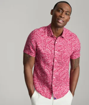 Linen Short-Sleeve Turner Shirt