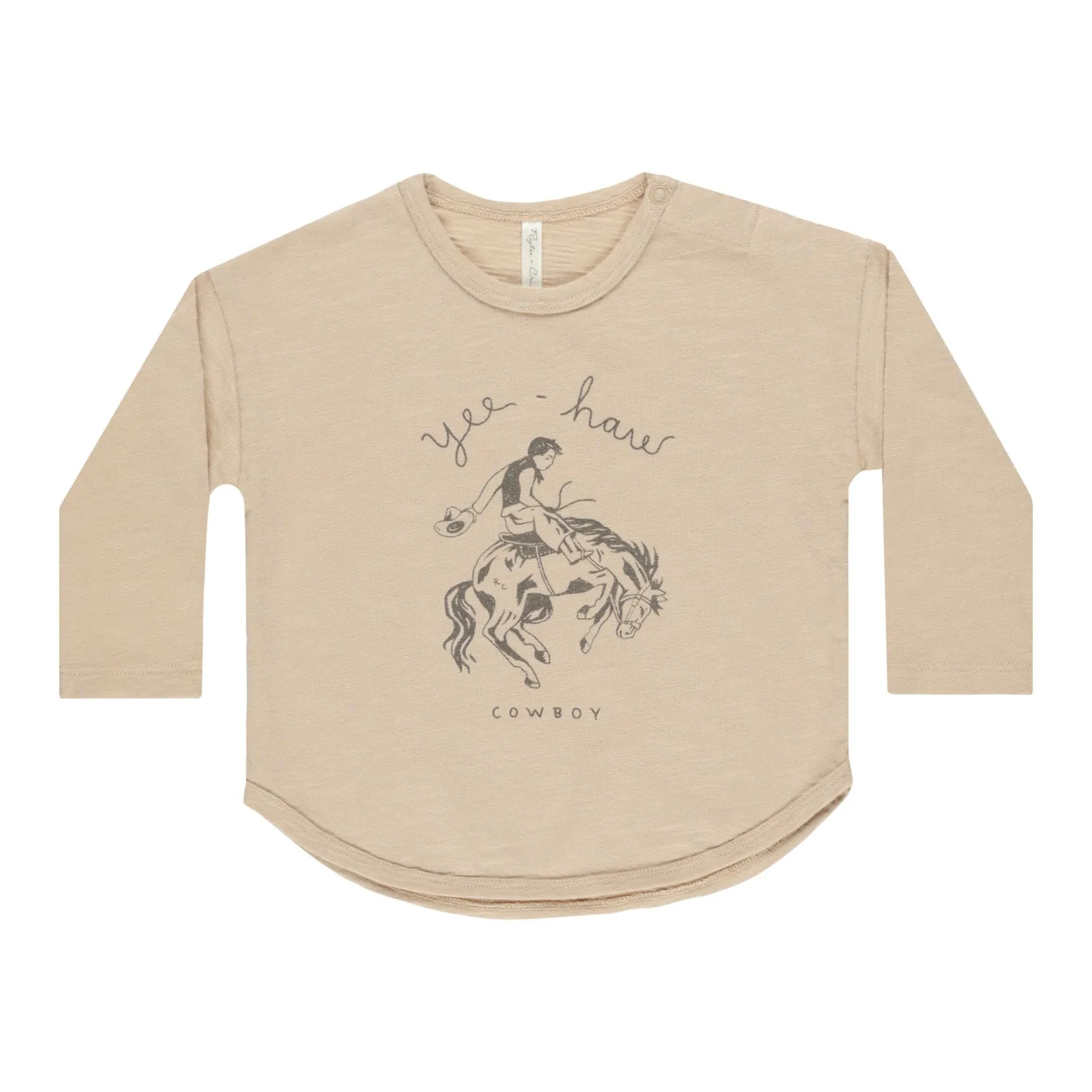 Long Sleeve Tee - Yee-Haw - Sand - FINAL SALE