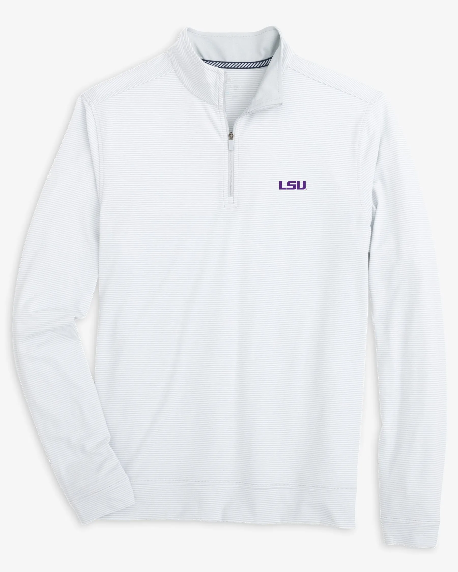 LSU Tigers Cruiser Micro-Stripe Heather Quarter Zip