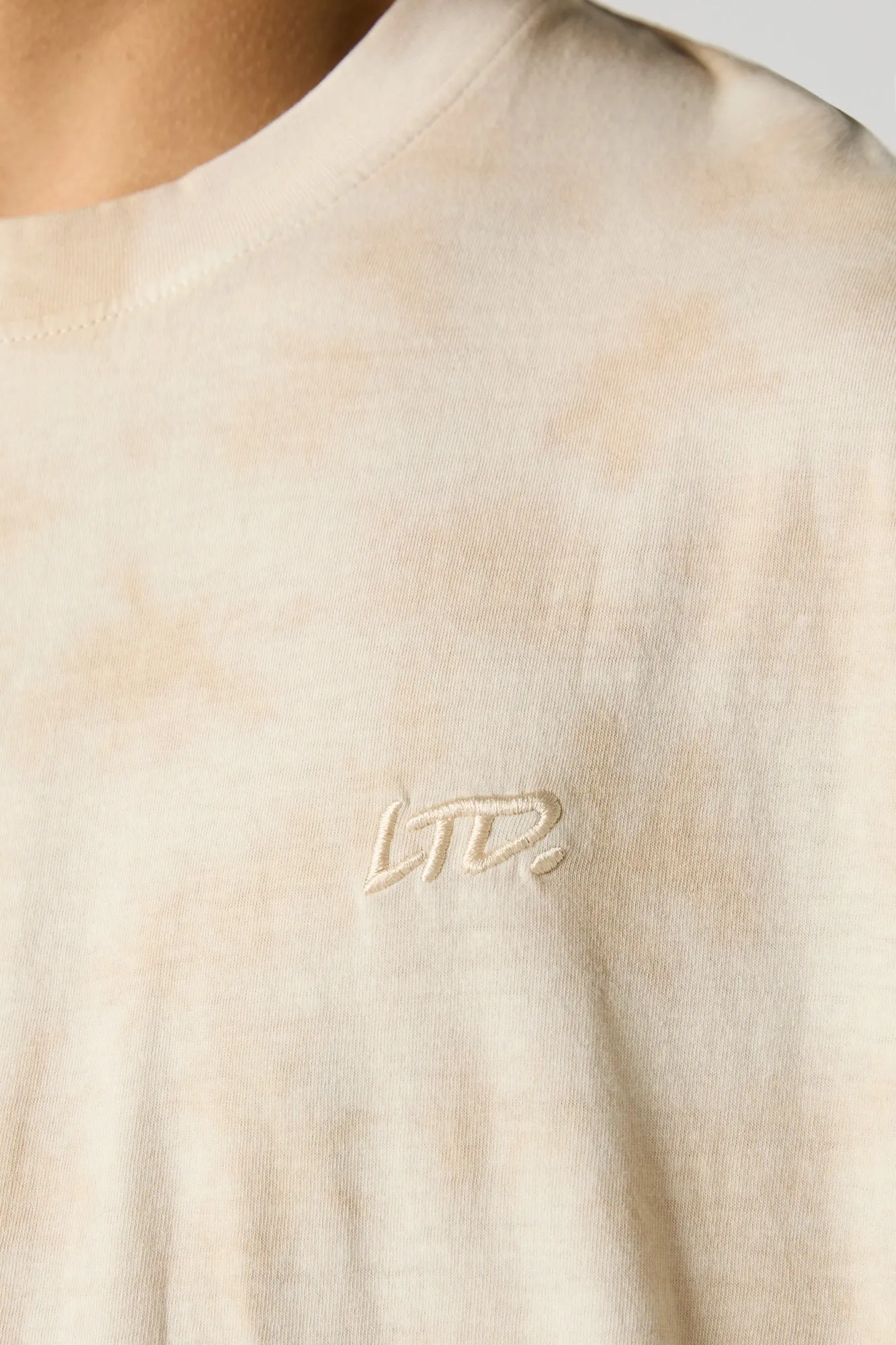 LTD Embroidered Tie Dye Relaxed T-Shirt