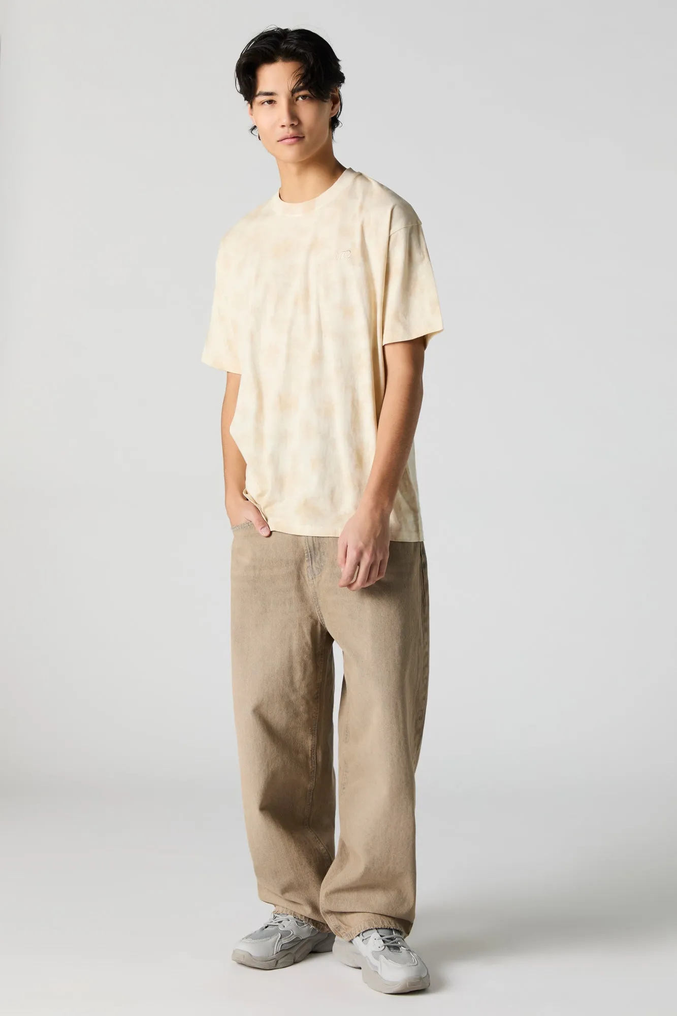 LTD Embroidered Tie Dye Relaxed T-Shirt