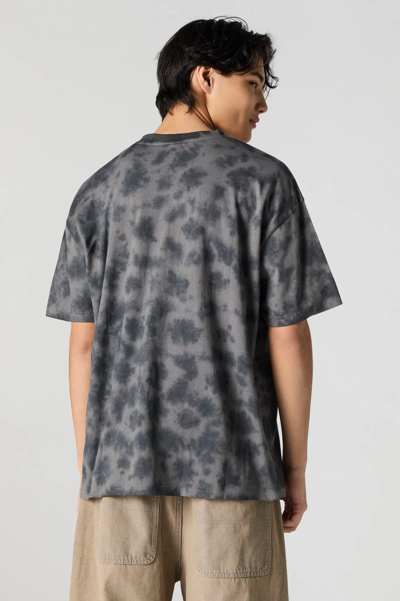 LTD Embroidered Tie Dye Relaxed T-Shirt