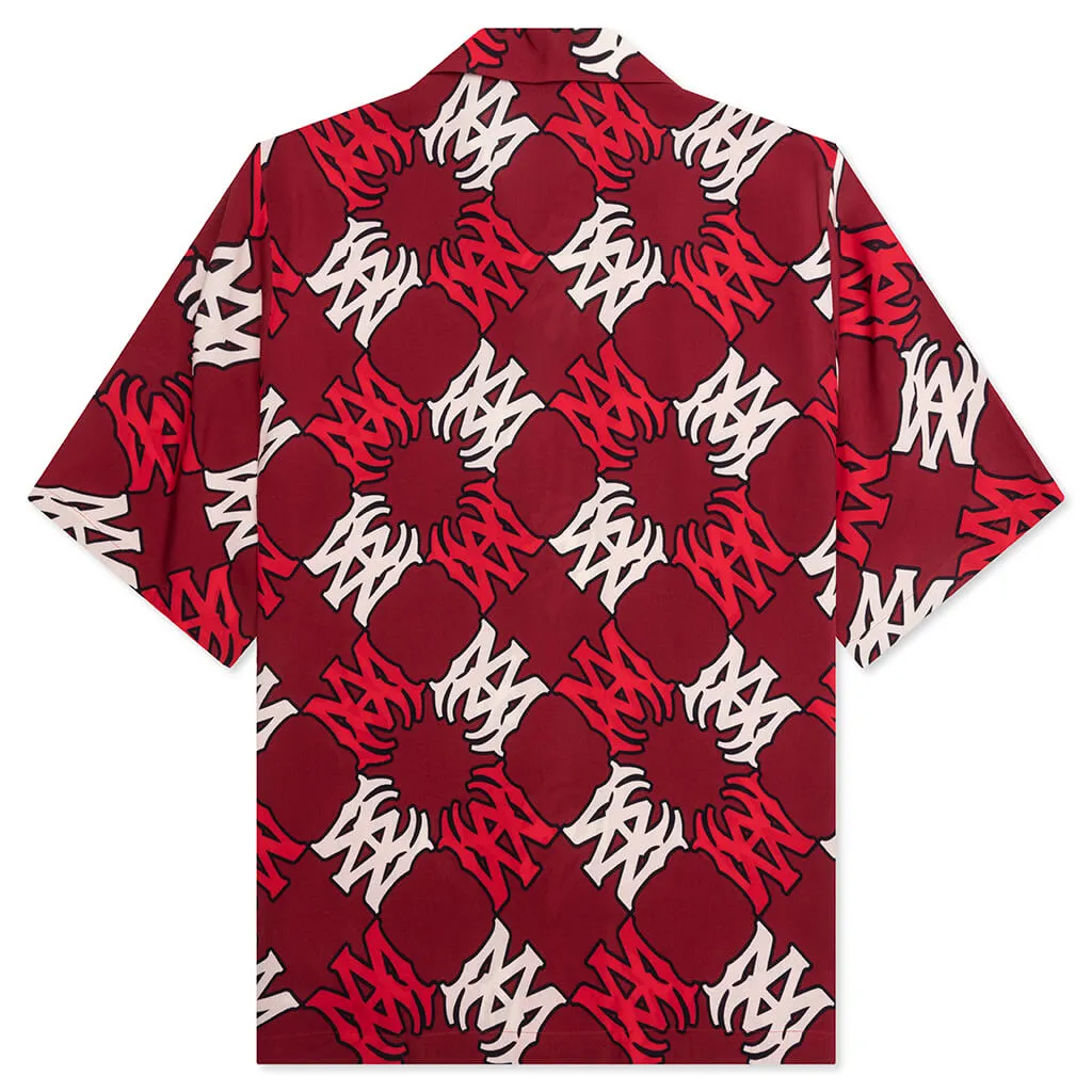 MA Quad Bowling Shirt - Deep Red