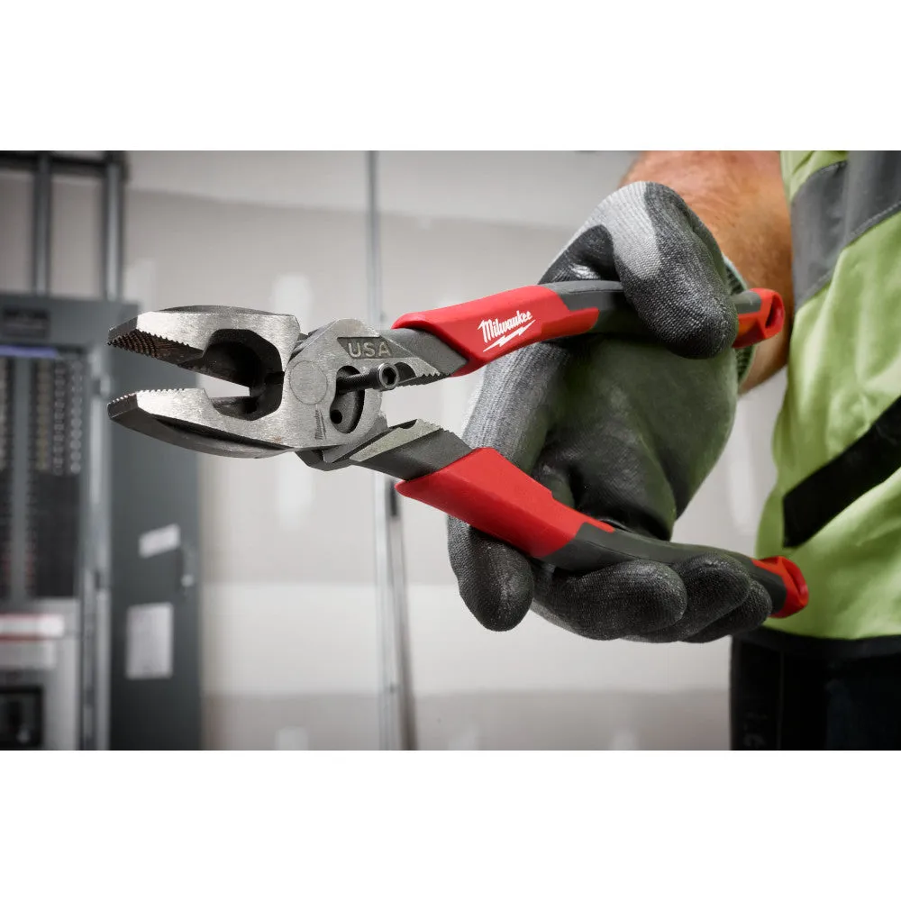 Milwaukee MT550C - 9" Lineman's Comfort Grip Pliers w/ Crimper and Bolt Cutter (USA)