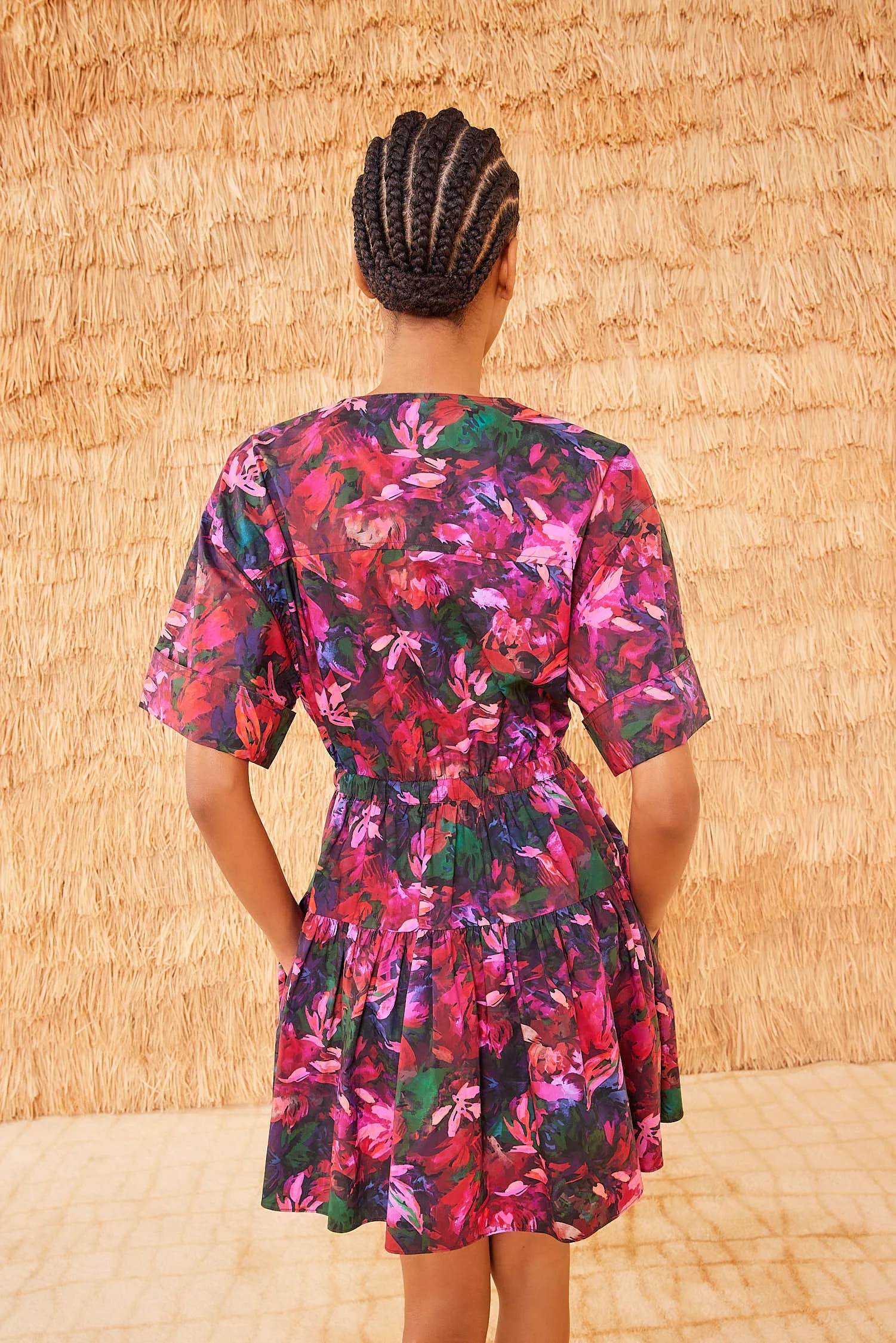 Nadira Dress - Hibiscus