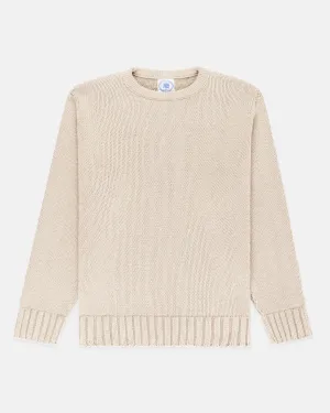 NATURAL CHUNKY COTTON SWEATER