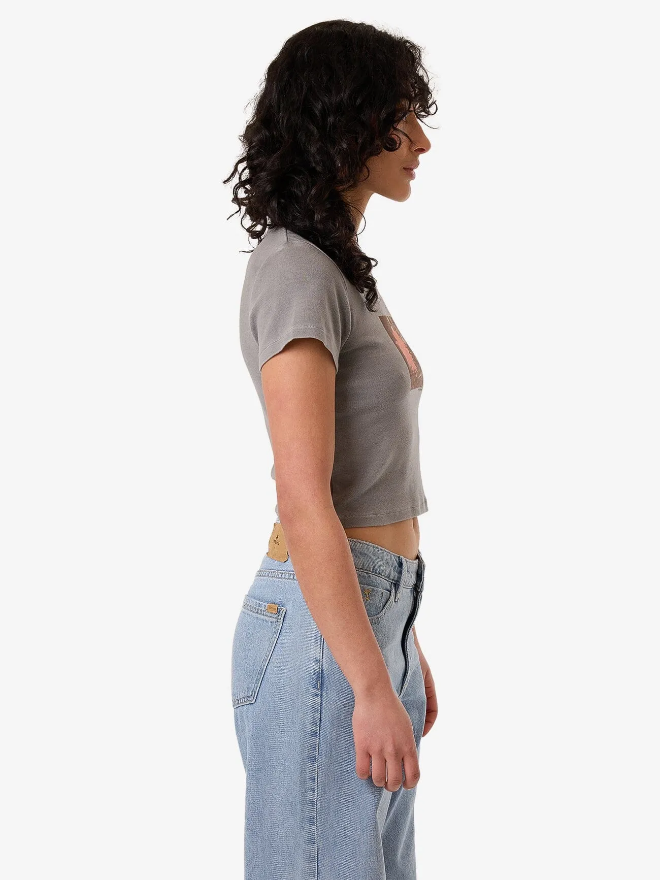 Natures Library Mini Tee - Washed Grey