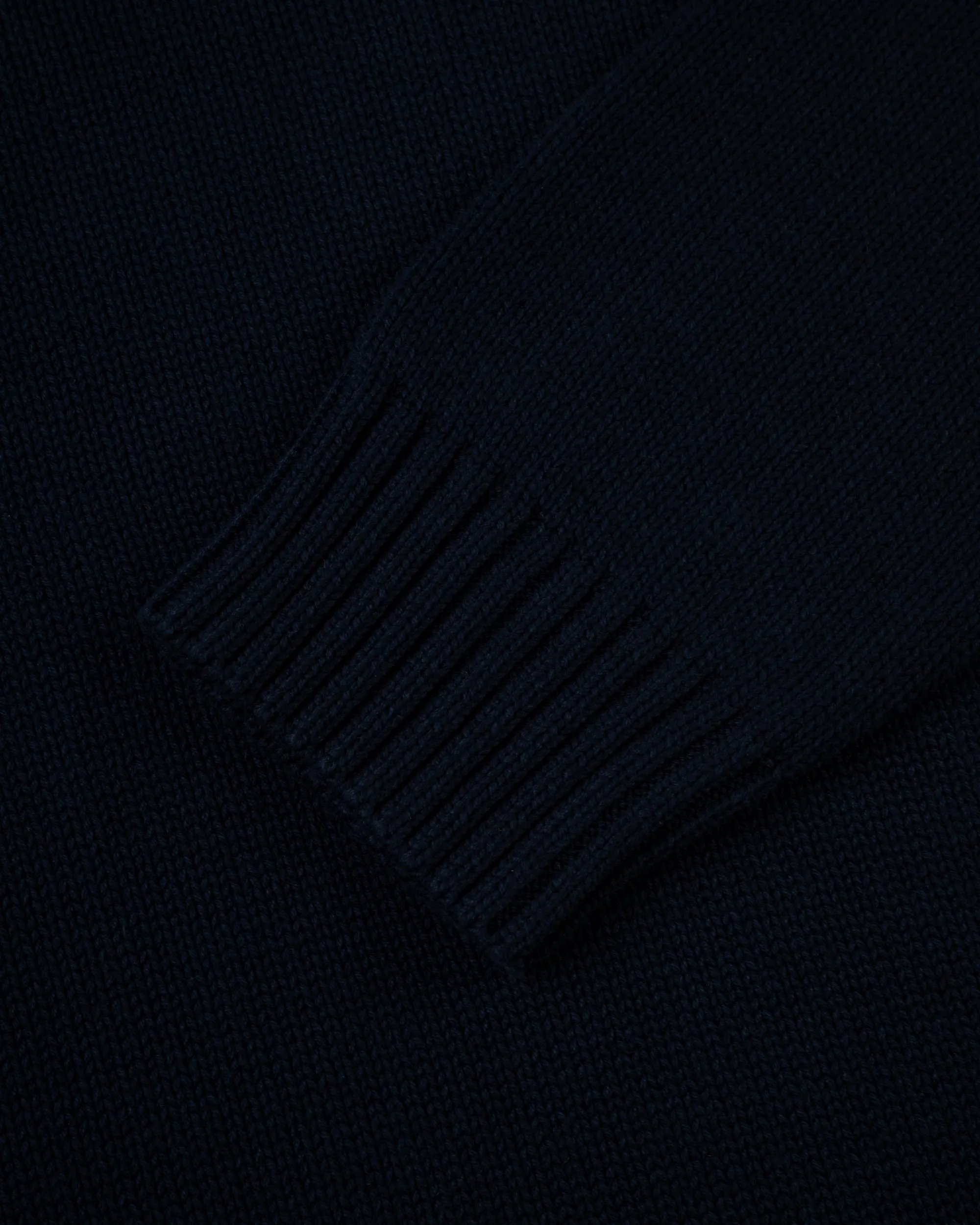 NAVY CHUNKY COTTON SWEATER