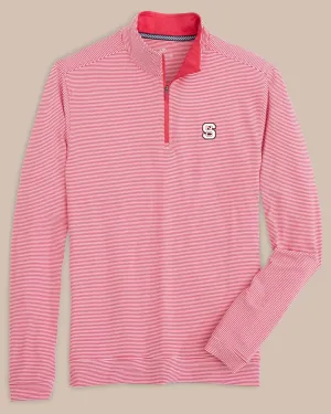 NC State Wolfpack Cruiser Micro-Stripe Heather Quarter Zip