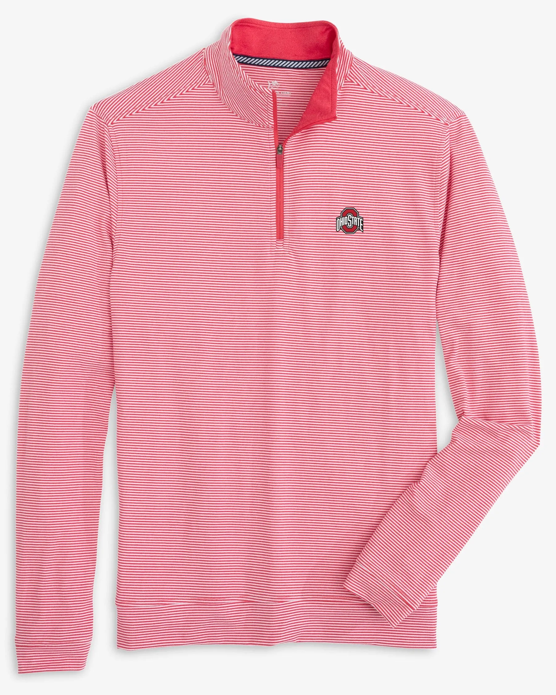 Ohio State Buckeyes Cruiser Micro-Stripe Heather Quarter Zip