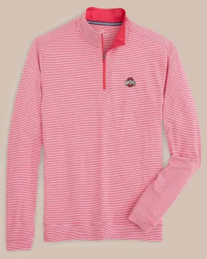 Ohio State Buckeyes Cruiser Micro-Stripe Heather Quarter Zip