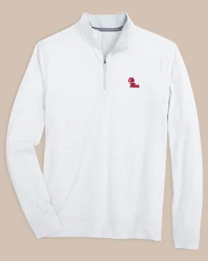 Ole Miss Rebels Cruiser Micro-Stripe Heather Quarter Zip