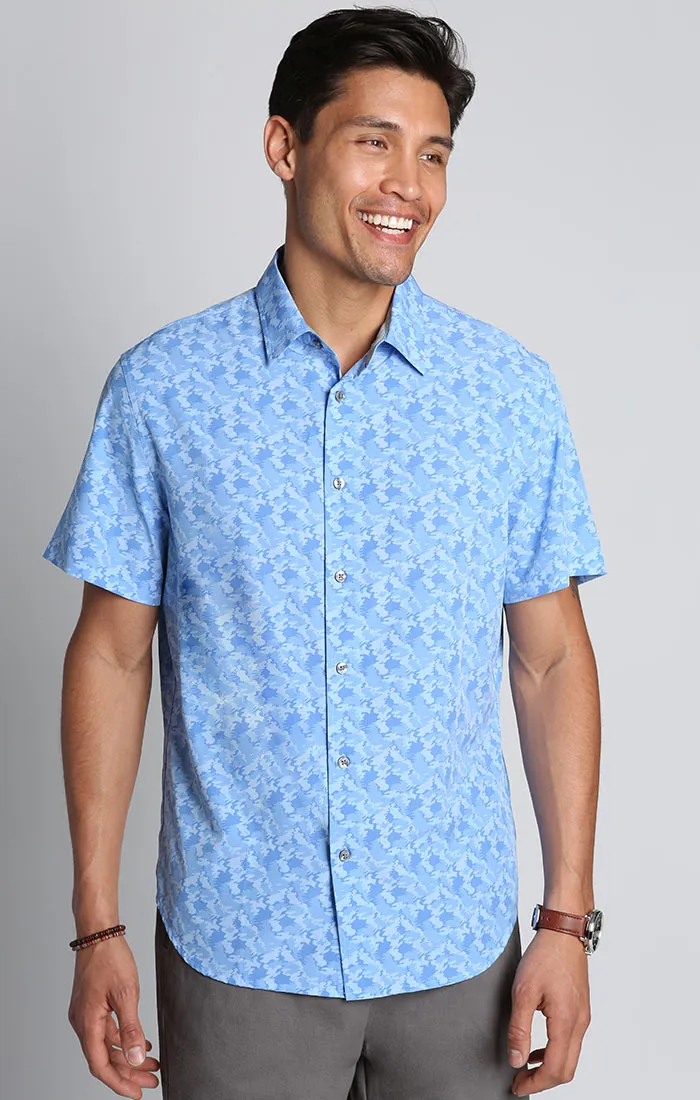 Printed Gravityless Short Sleeve Shirt