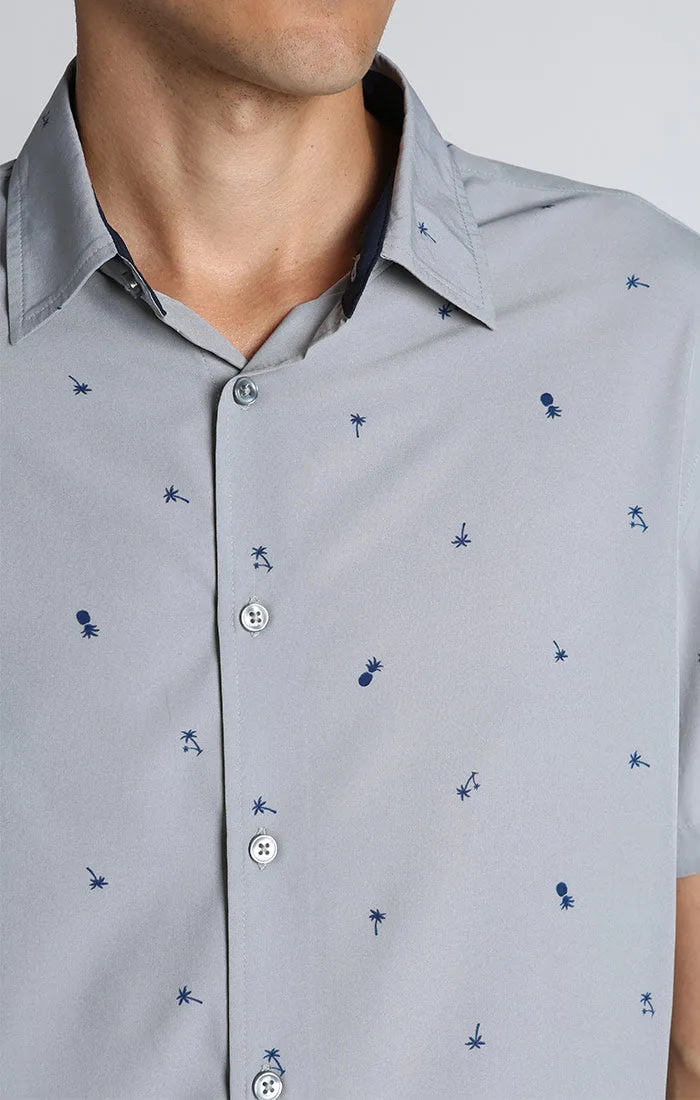 Printed Gravityless Short Sleeve Shirt