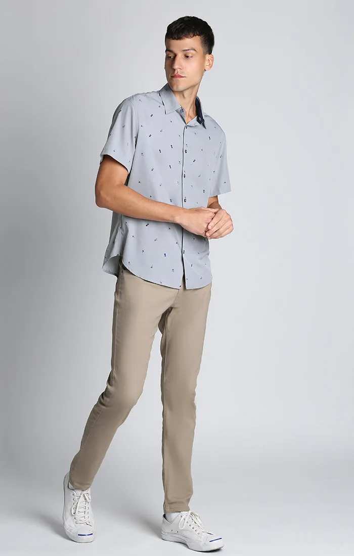 Printed Gravityless Short Sleeve Shirt