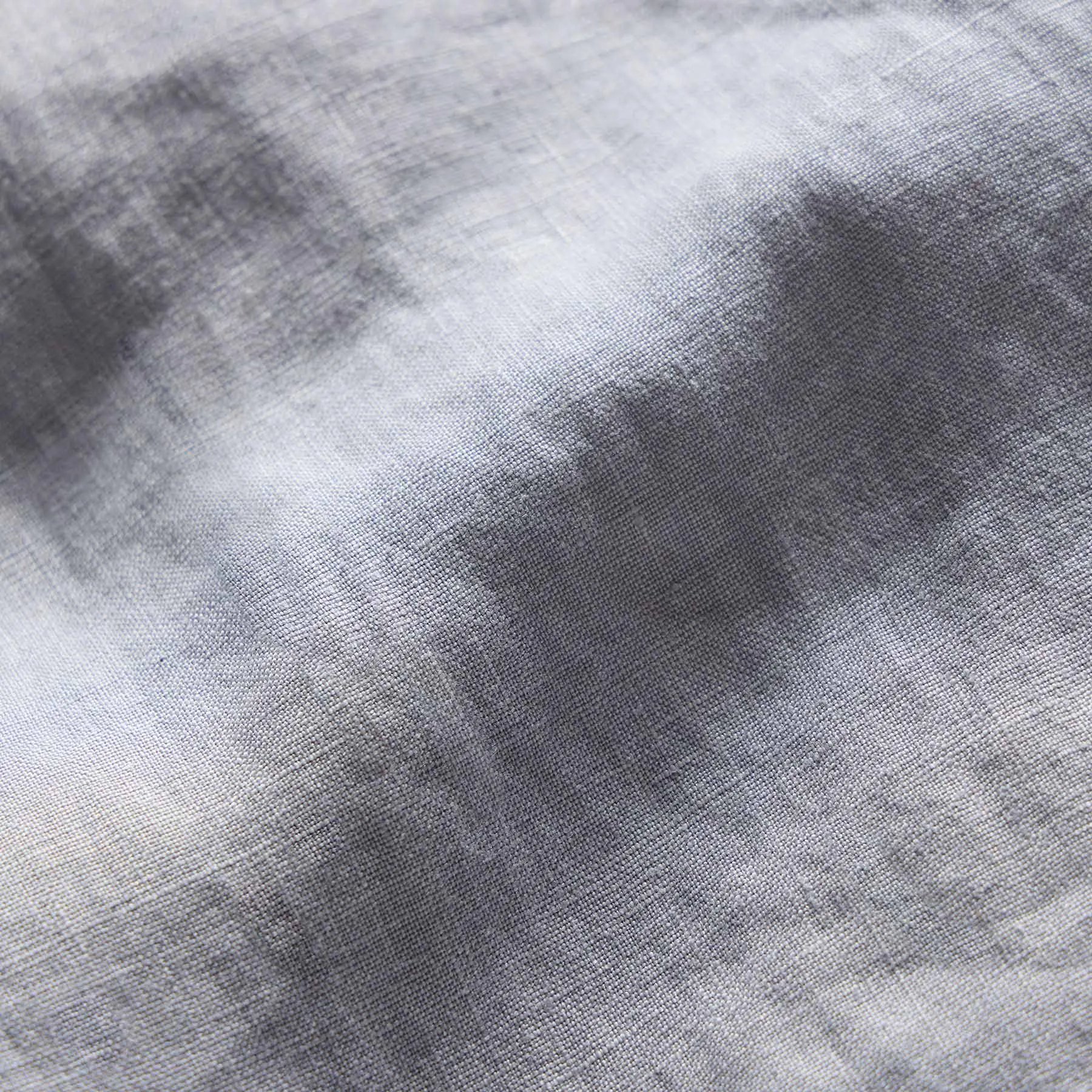 Relaxed Fit Linen Short - Grey Sky Pigment