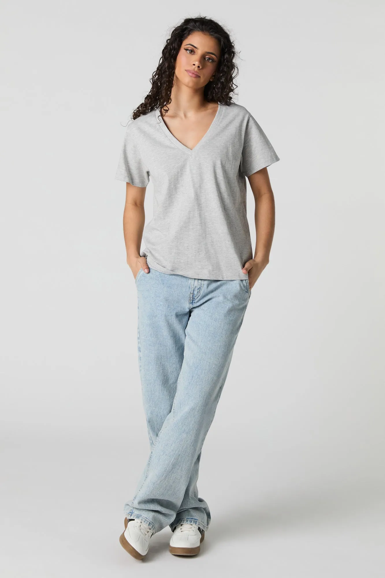 Relaxed V-Neck T-Shirt