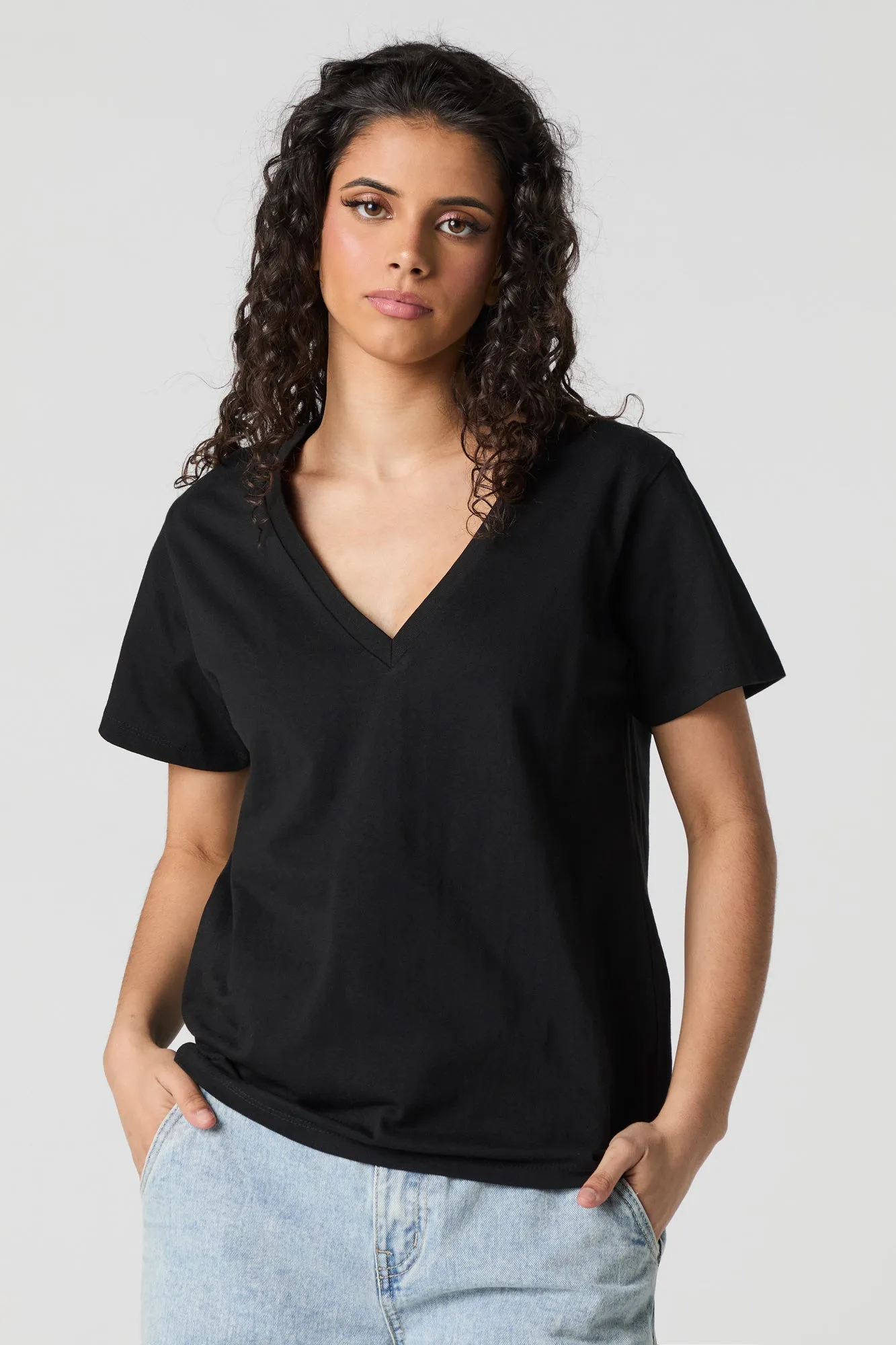 Relaxed V-Neck T-Shirt