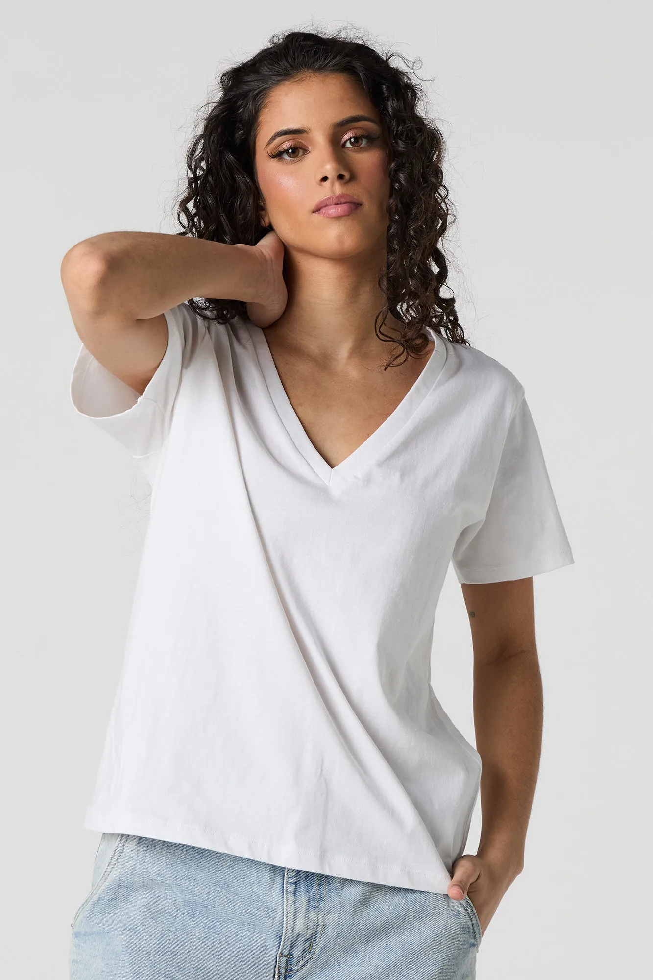 Relaxed V-Neck T-Shirt