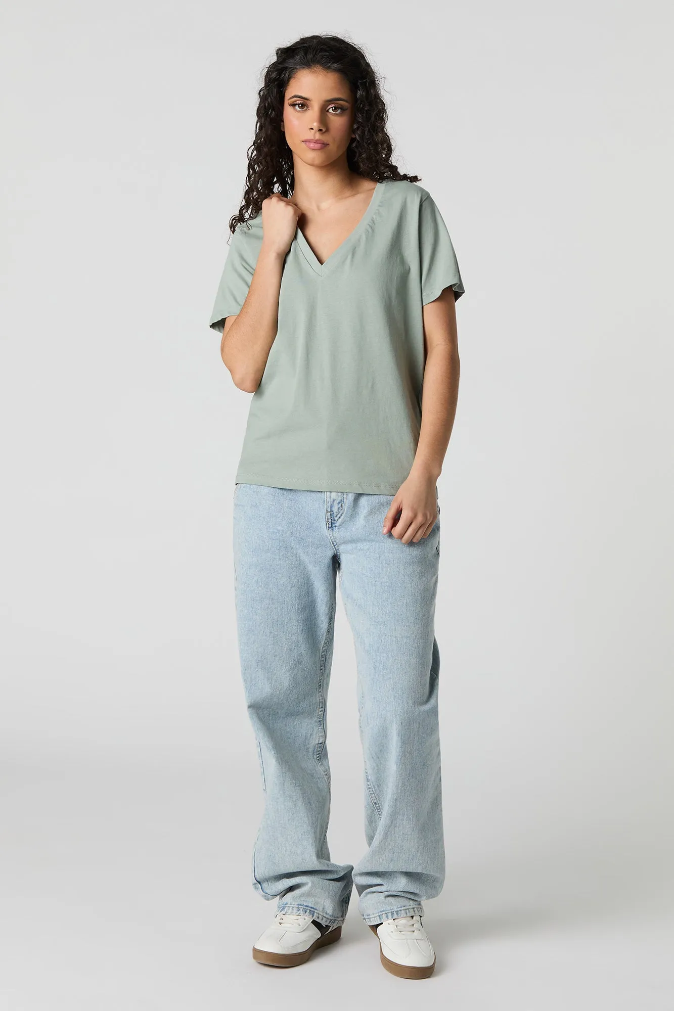 Relaxed V-Neck T-Shirt