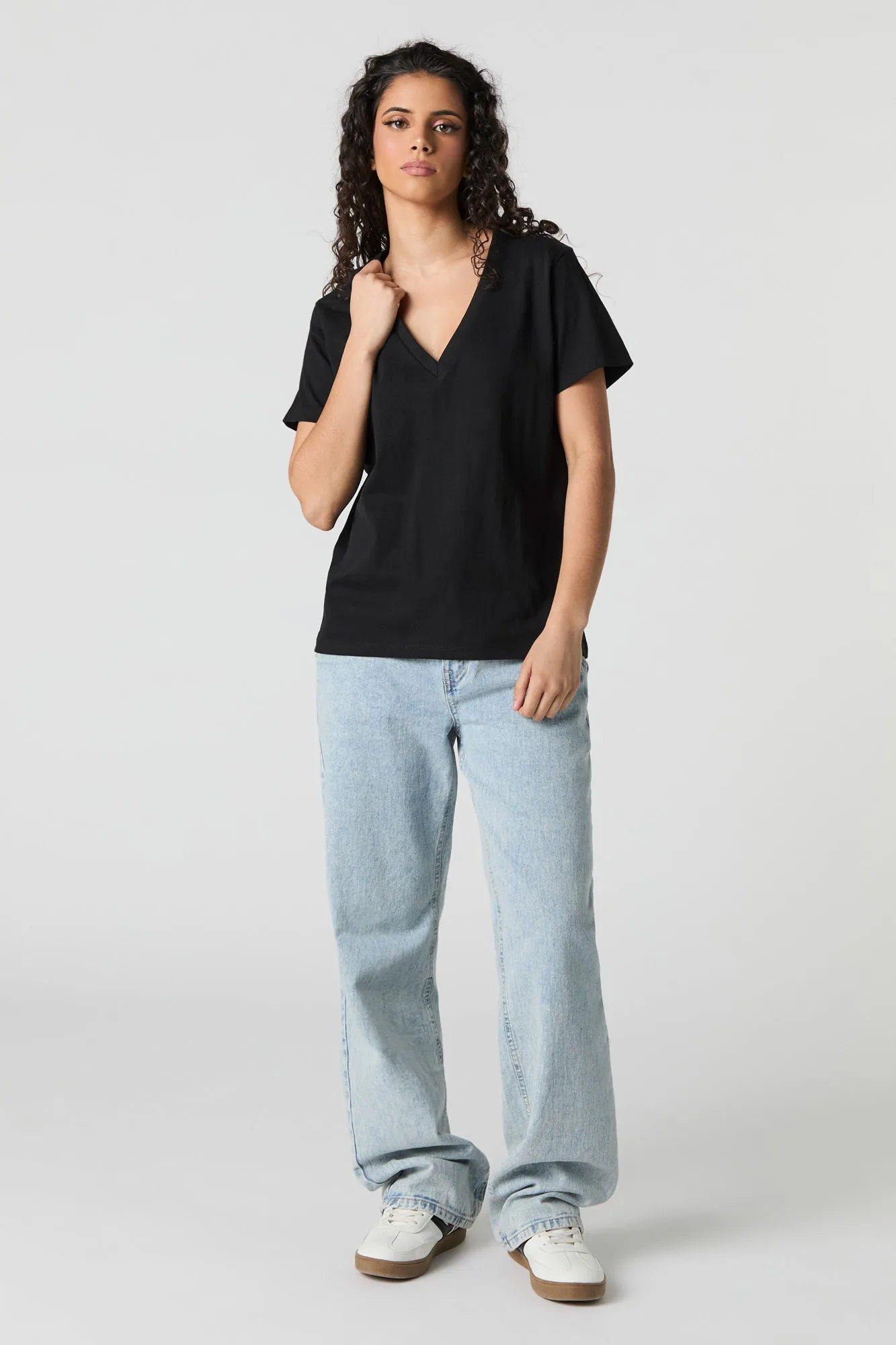 Relaxed V-Neck T-Shirt