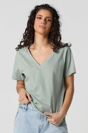 Relaxed V-Neck T-Shirt
