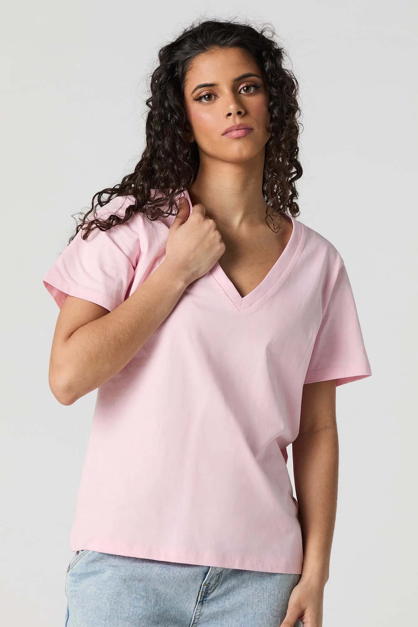 Relaxed V-Neck T-Shirt