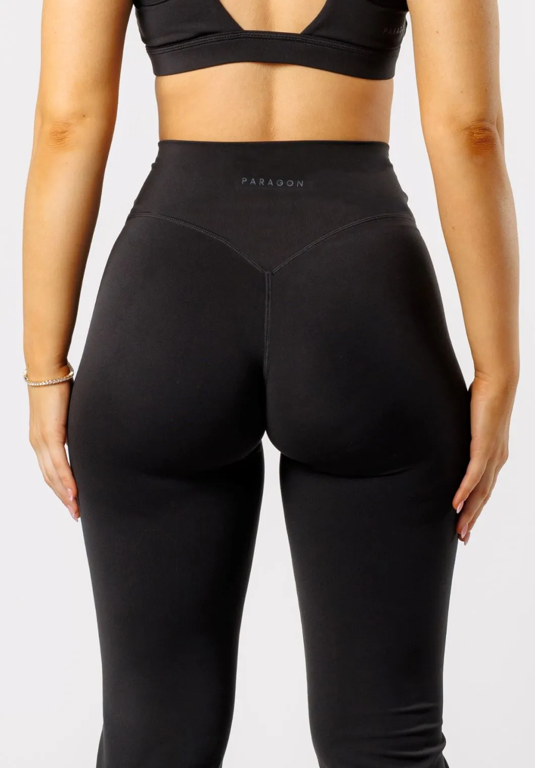 Reluna™ Front Slit Sculptseam® Flare Leggings 31" Black