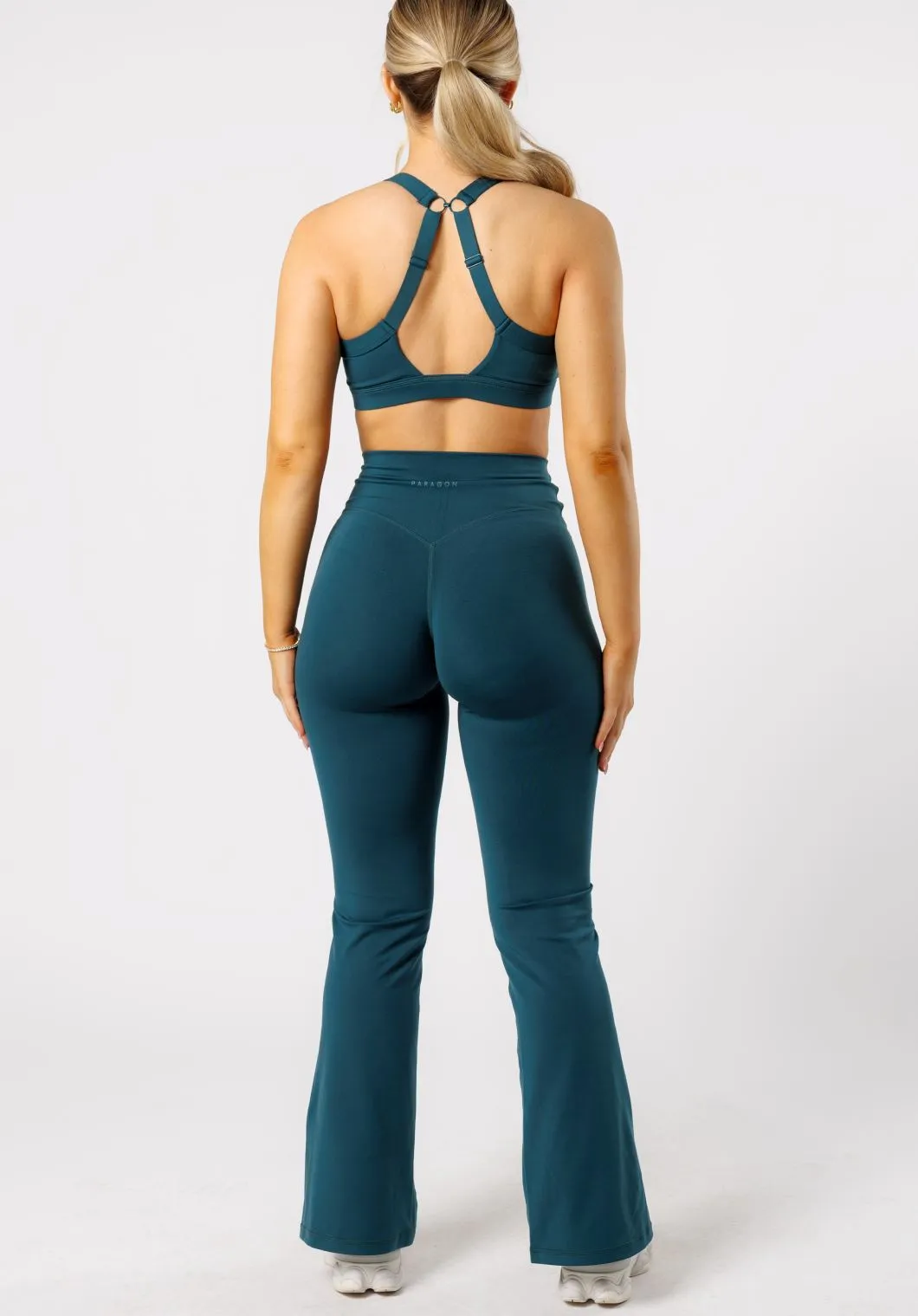 Reluna™ Front Slit Sculptseam® Flare Leggings 31" Serpentine