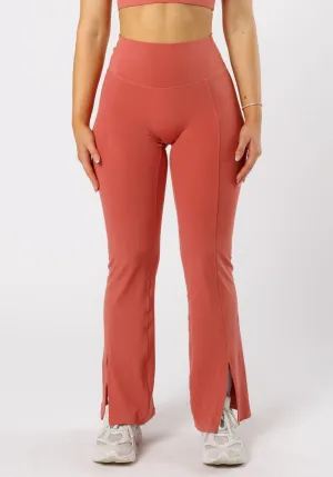 Reluna™ Front Slit Sculptseam® Flare Leggings 31" Terra