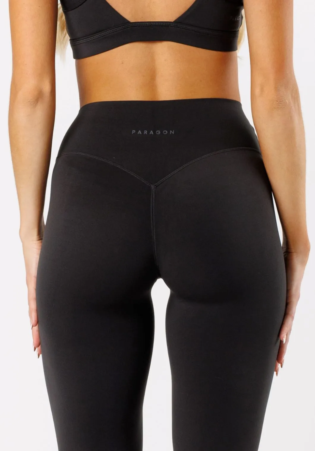 Reluna™ Front Slit Sculptseam® Flare Leggings 34" Black