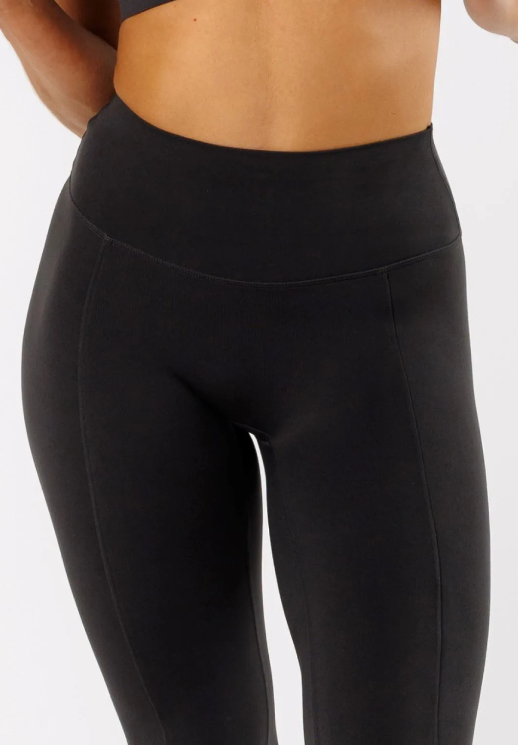 Reluna™ Front Slit Sculptseam® Flare Leggings 34" Black
