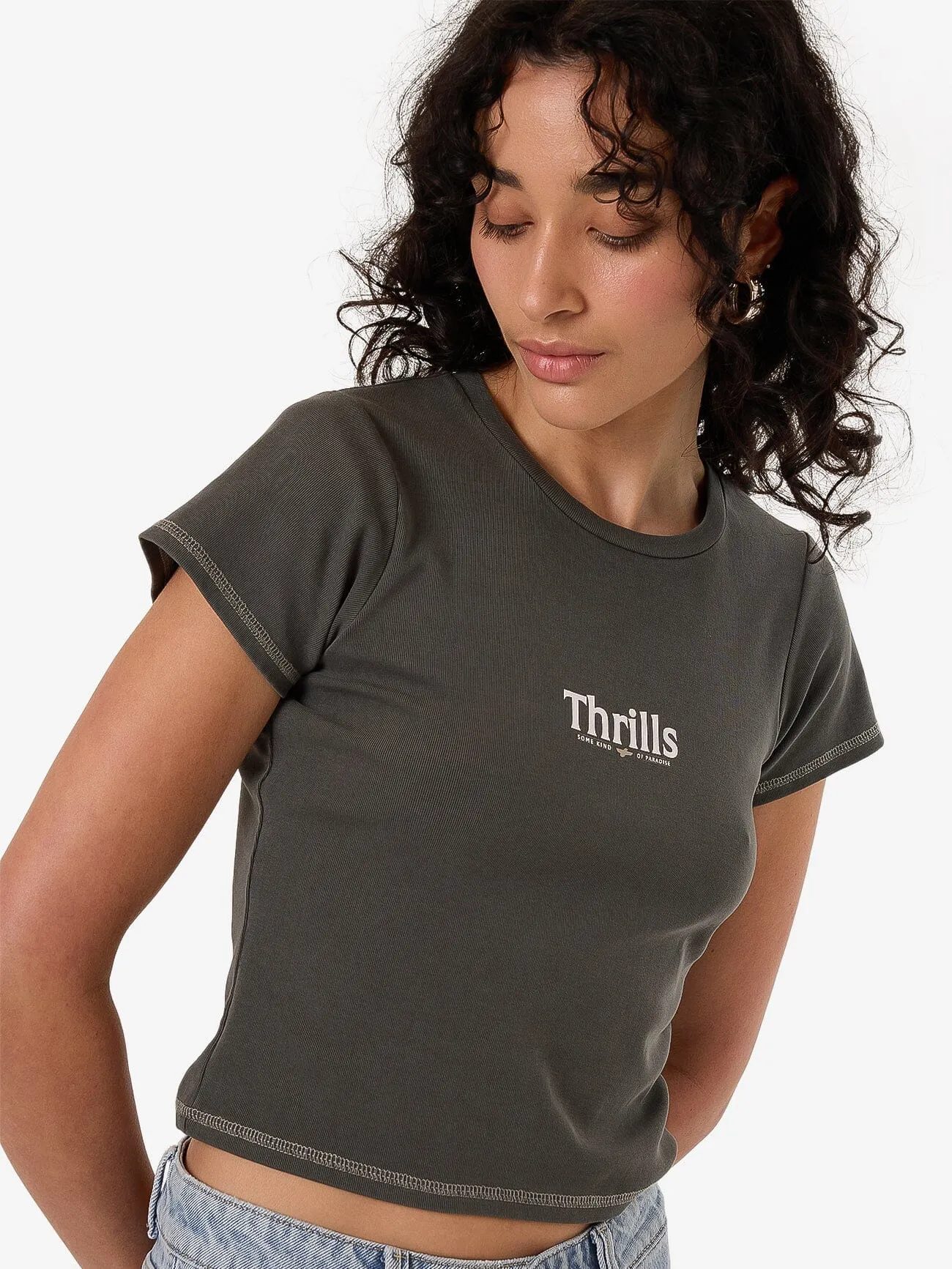 Road To Paradise Mini Tee - Merch Black