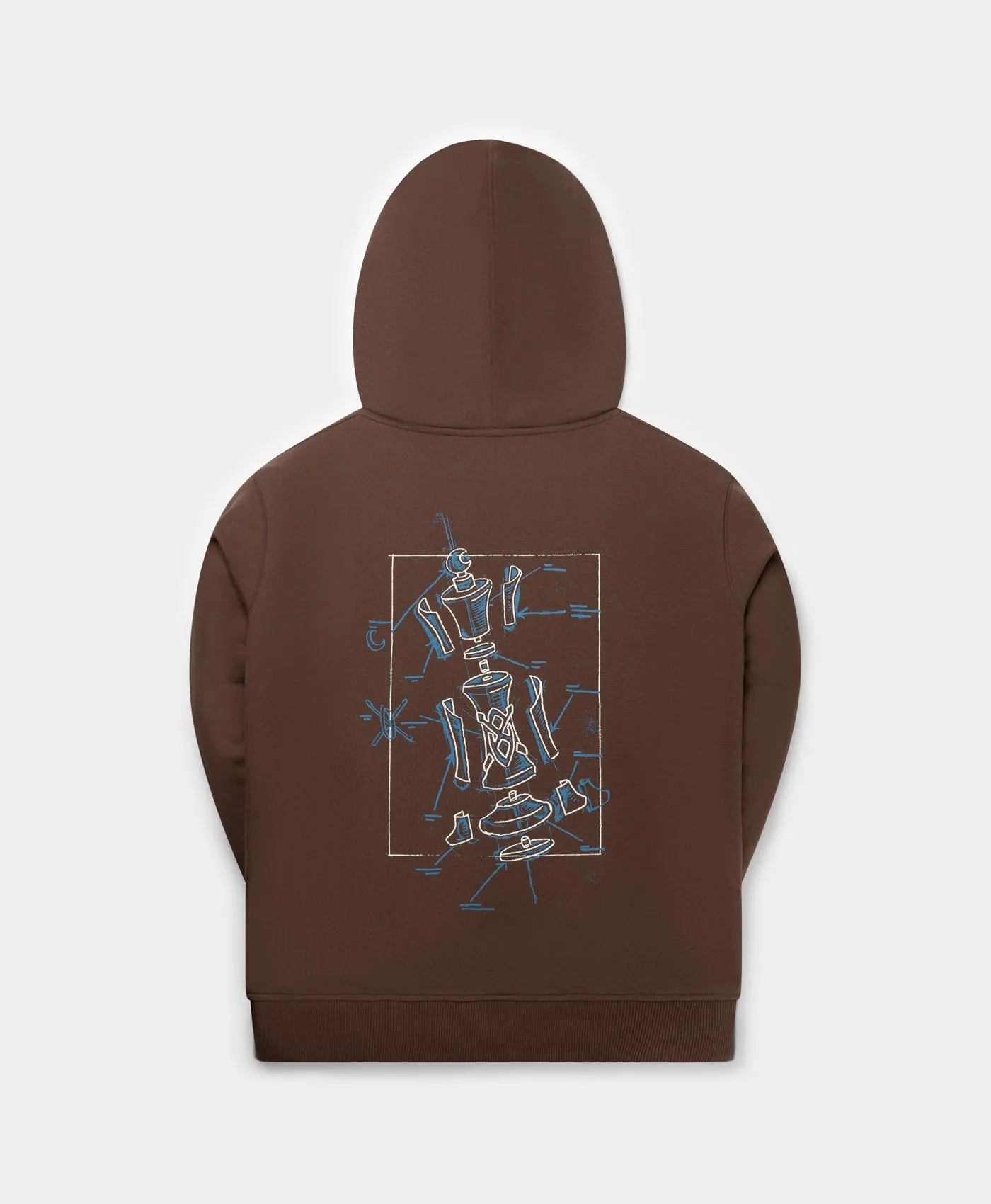 Roast Brown Blueprint Hoodie