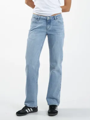 Saskia Low Rise Straight Jean - Endless Blue