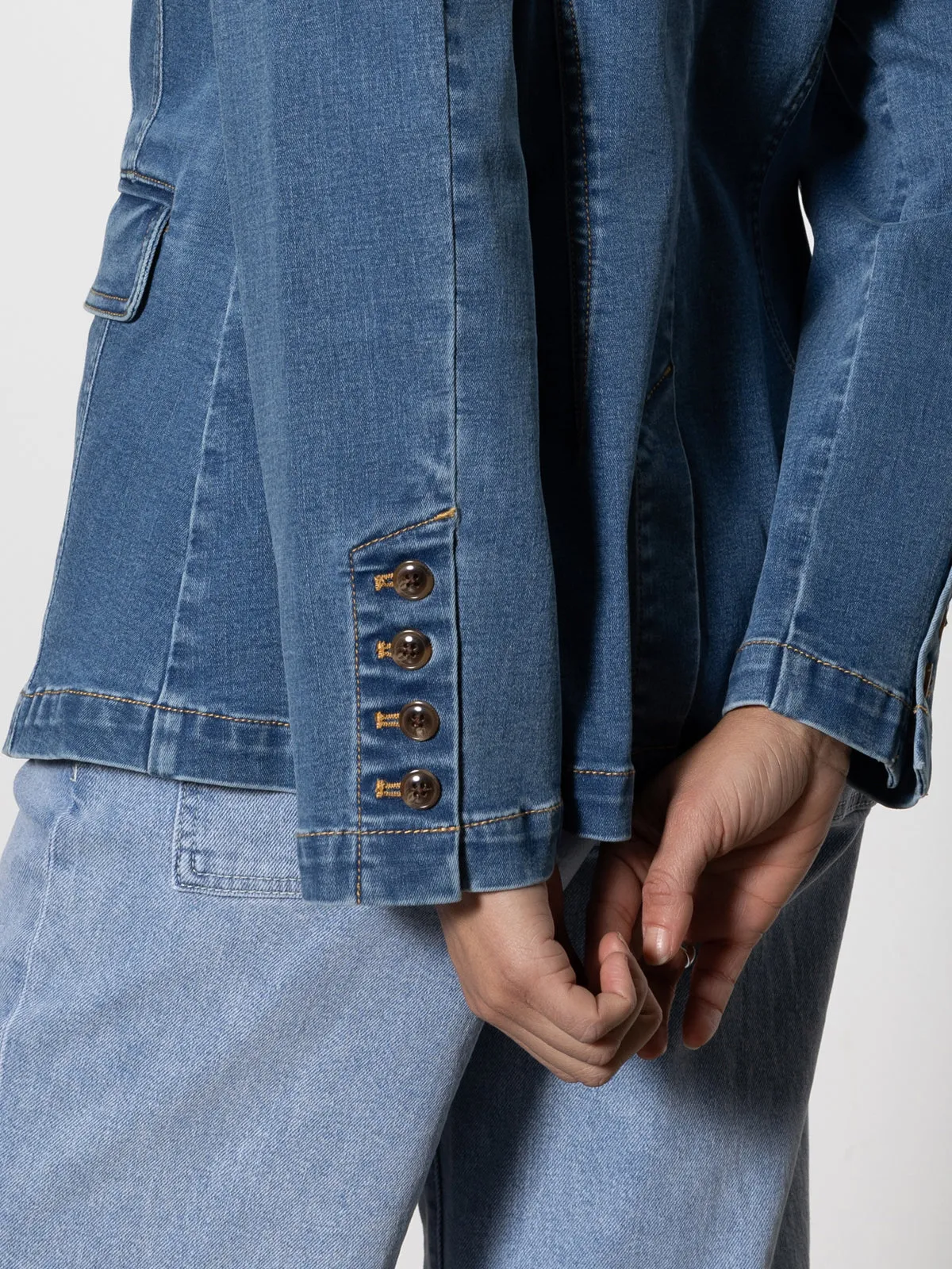 Sculpted Denim Blazer Best In Show