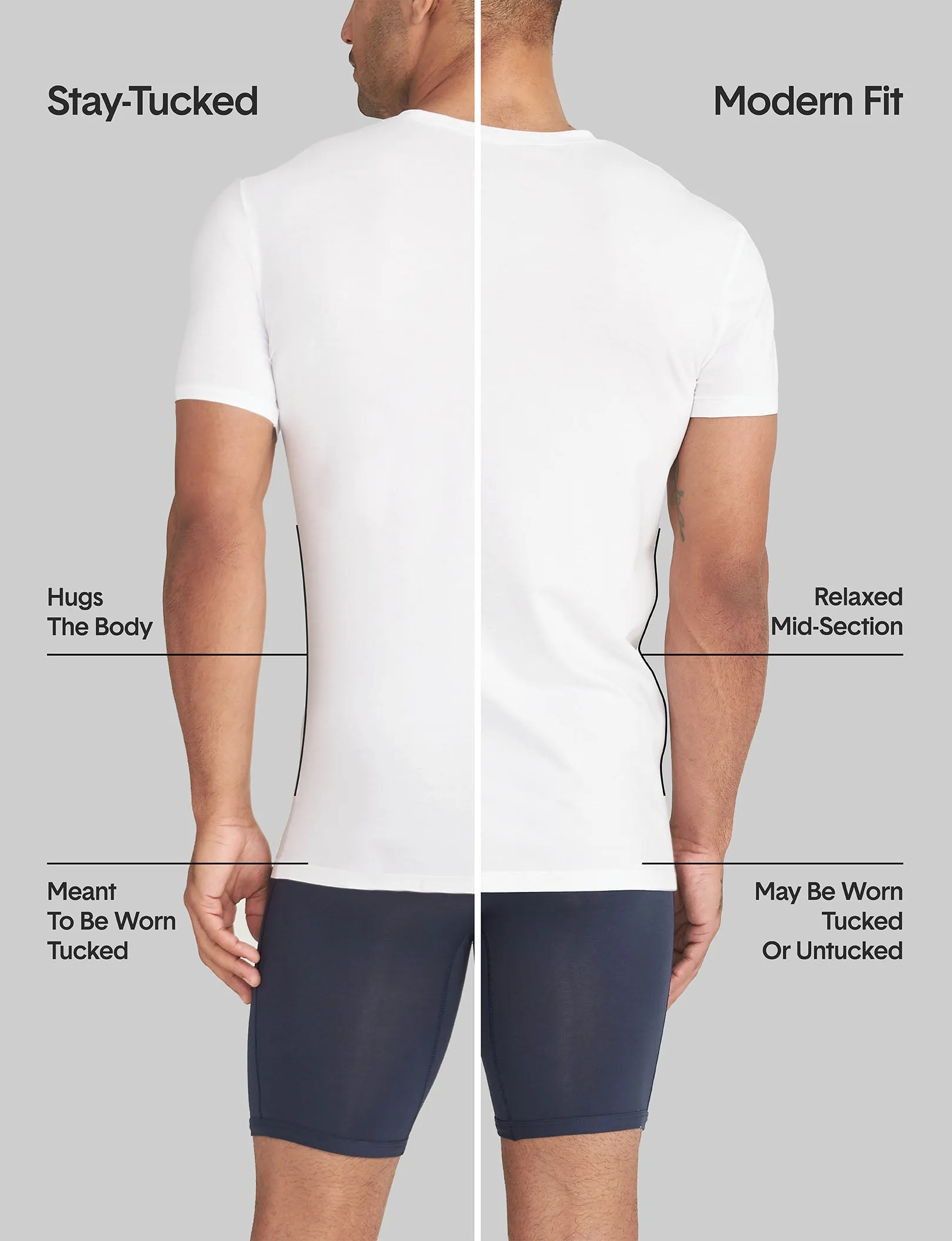 Second Skin Crew Neck Modern Fit Undershirt (6-Pack)