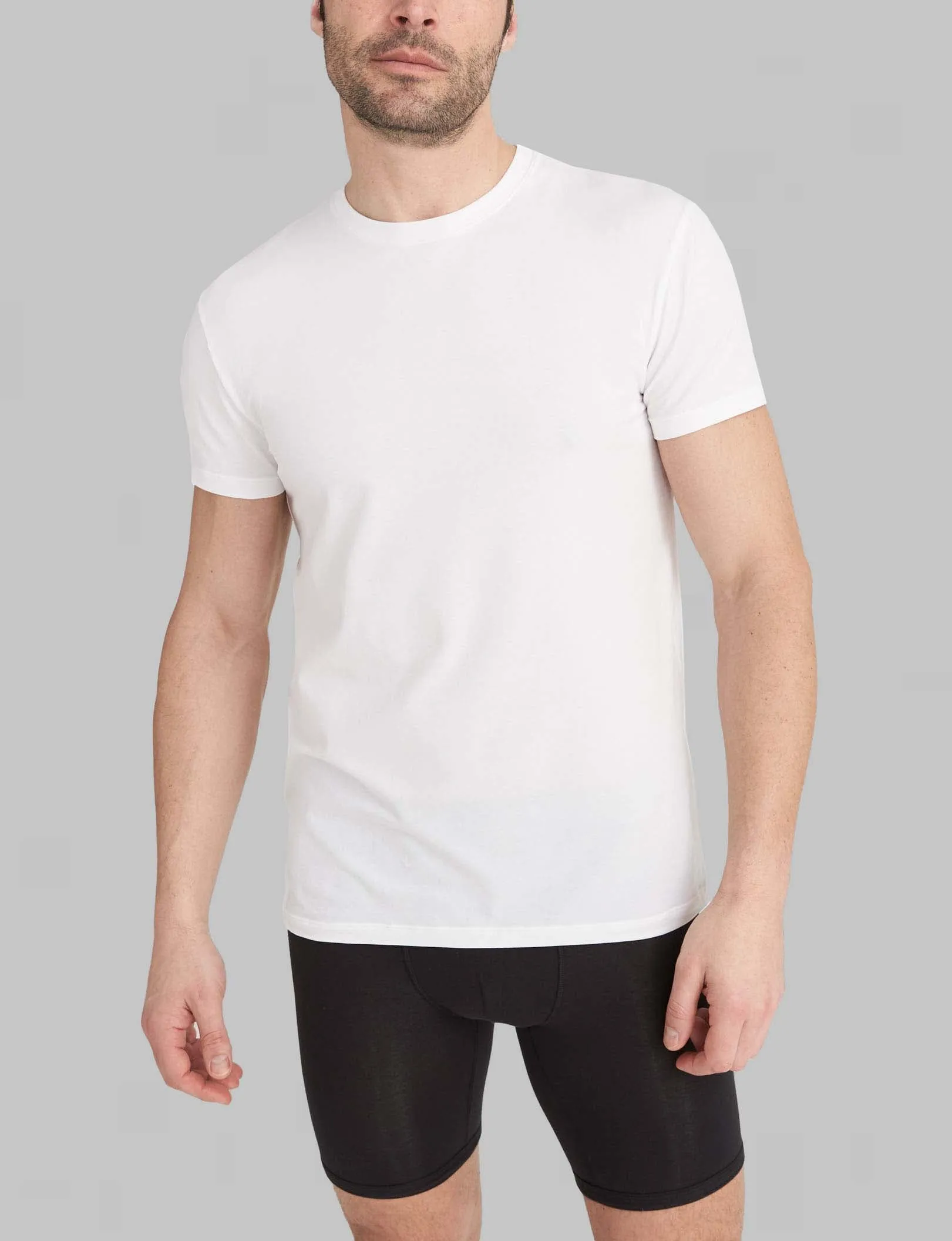 Second Skin Crew Neck Modern Fit Undershirt (6-Pack)