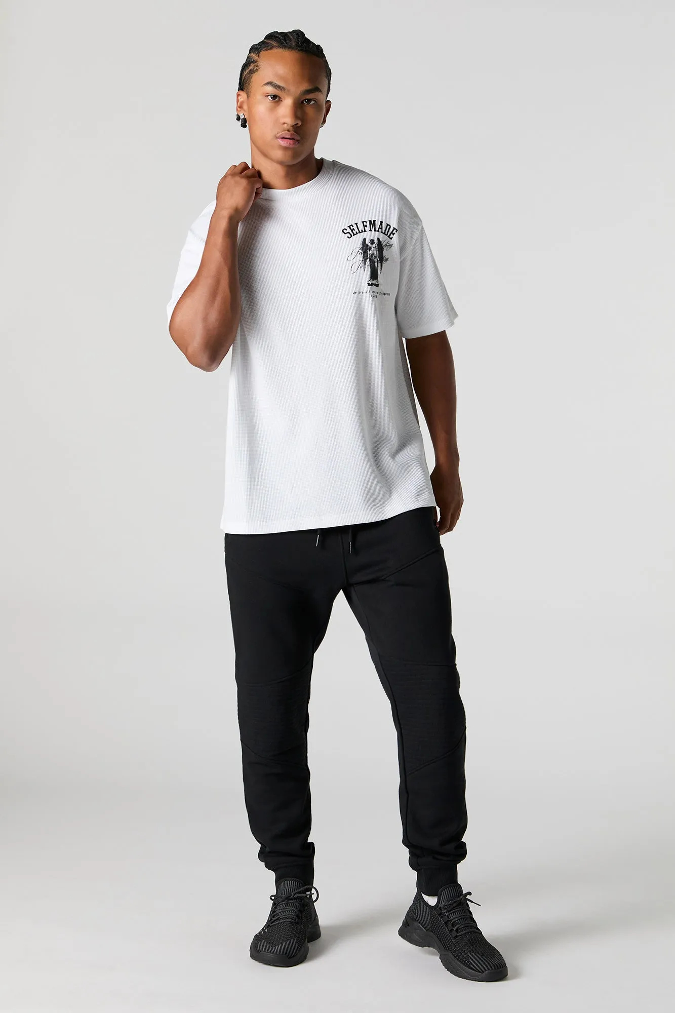 Self Made Waffle Knit Relaxed T-Shirt