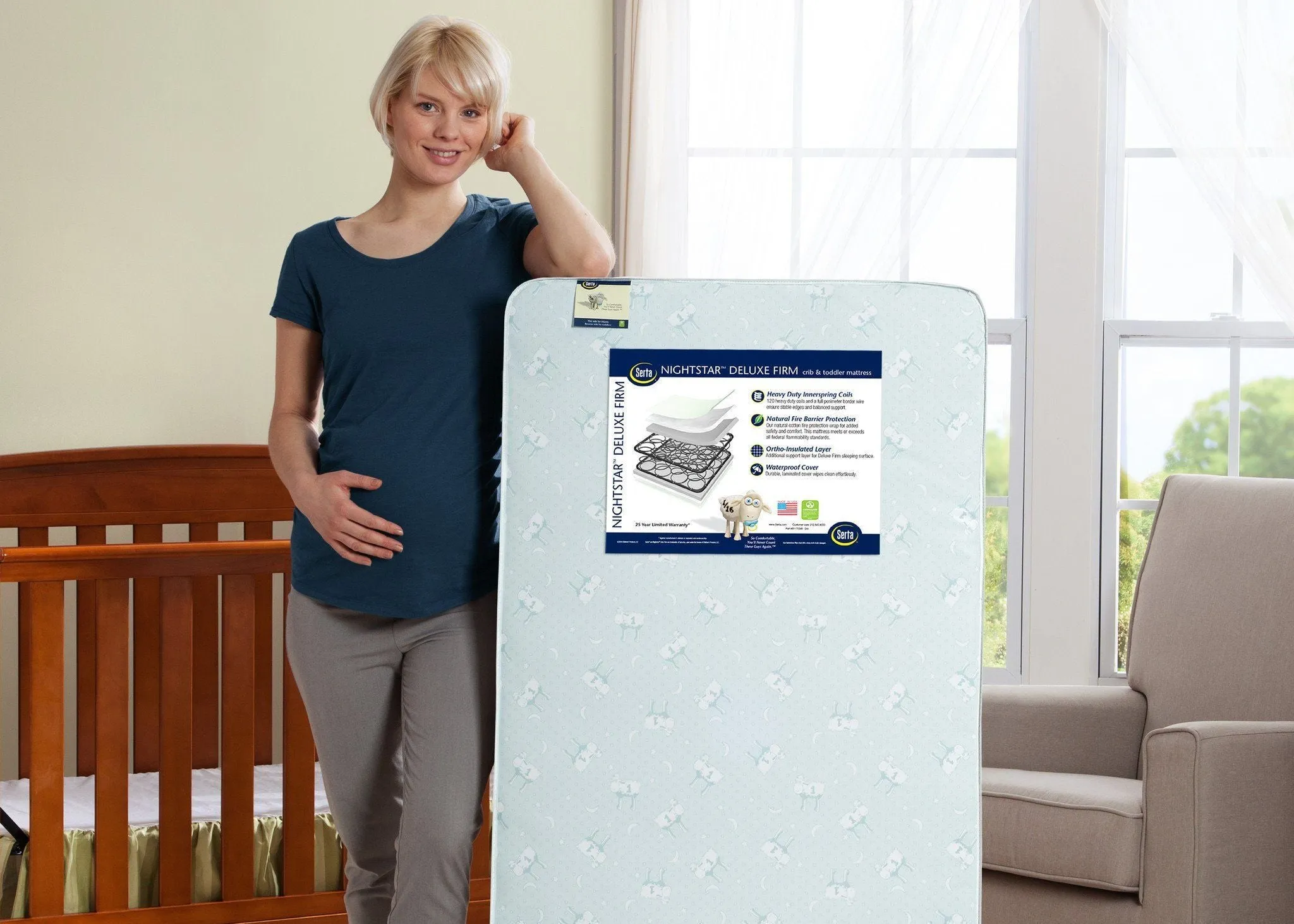 Serta Nightstar™ Deluxe Firm Crib & Toddler Mattress