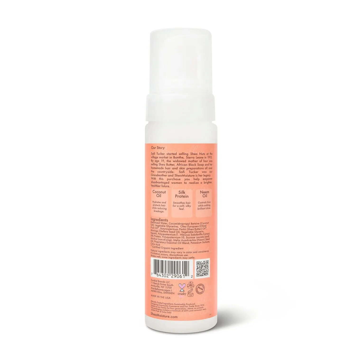 Shea Moisture Coconut & Hibiscus Frizz Free Curl Mousse - 7.5 oz