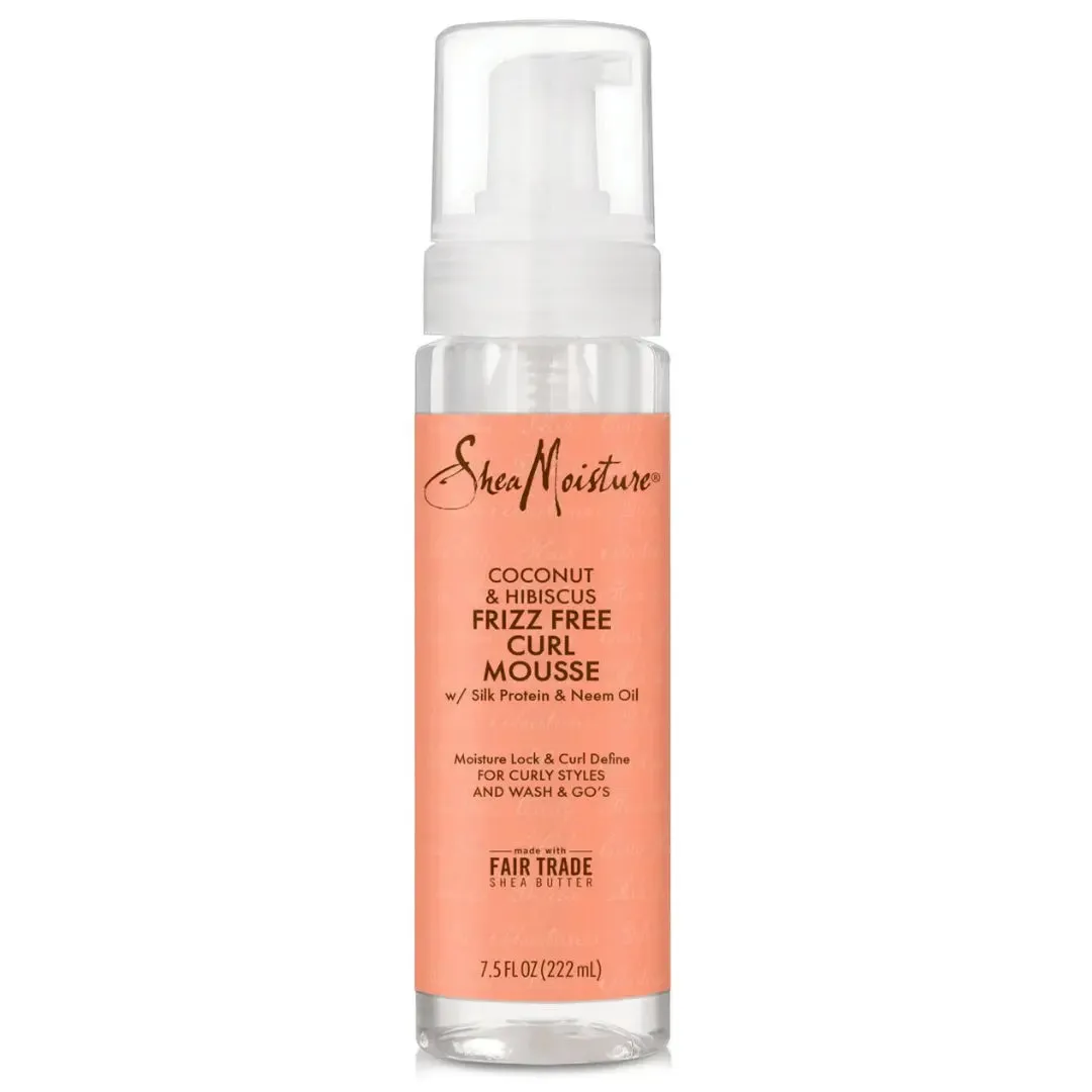 Shea Moisture Coconut & Hibiscus Frizz Free Curl Mousse - 7.5 oz